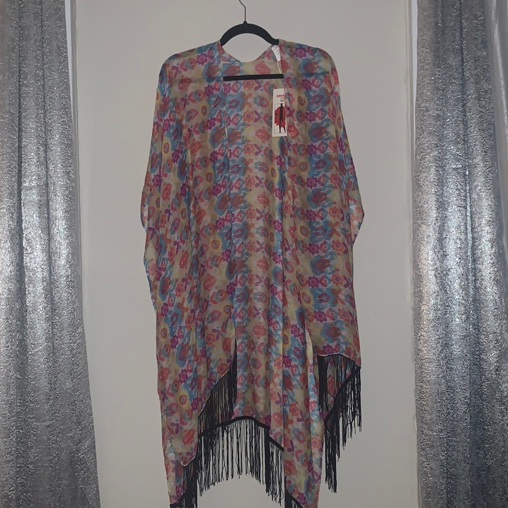 Colorful kimono scarf